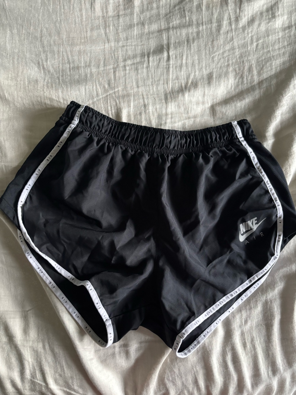 Nike Women’s Black Running Shorts with White Trim